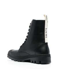 schwarze Lederfreizeitstiefel von Loewe