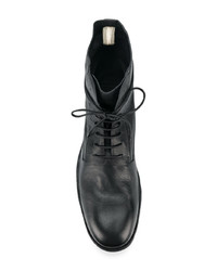 schwarze Lederfreizeitstiefel von Officine Creative