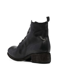 schwarze Lederfreizeitstiefel von Guidi