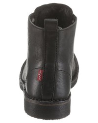 schwarze Lederfreizeitstiefel von Levi's