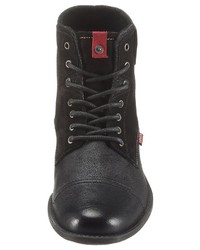 schwarze Lederfreizeitstiefel von Levi's