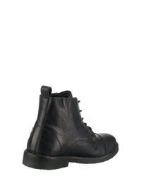 schwarze Lederfreizeitstiefel von Levi's