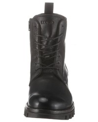 schwarze Lederfreizeitstiefel von Lloyd