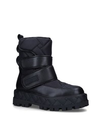 schwarze Lederfreizeitstiefel von Kurt Geiger London