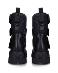 schwarze Lederfreizeitstiefel von Kurt Geiger London