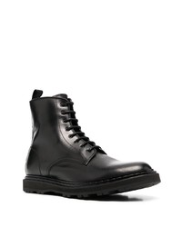 schwarze Lederfreizeitstiefel von Officine Creative