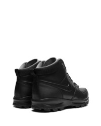 schwarze Lederfreizeitstiefel von Nike