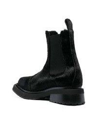 schwarze Lederfreizeitstiefel von Eckhaus Latta