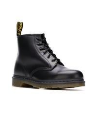 schwarze Lederfreizeitstiefel von Dr. Martens