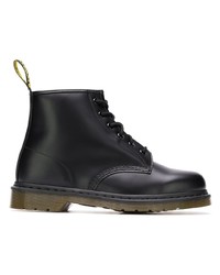 schwarze Lederfreizeitstiefel von Dr. Martens