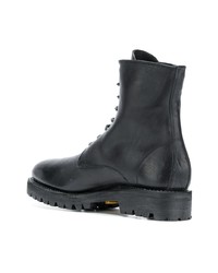 schwarze Lederfreizeitstiefel von Guidi