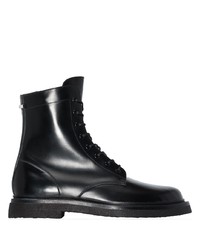 schwarze Lederfreizeitstiefel von New Standard Edition