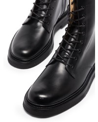 schwarze Lederfreizeitstiefel von New Standard Edition