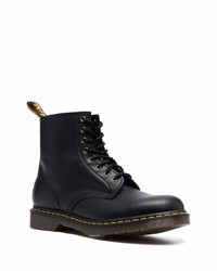 schwarze Lederfreizeitstiefel von Dr. Martens