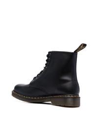 schwarze Lederfreizeitstiefel von Dr. Martens