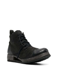 schwarze Lederfreizeitstiefel von Boris Bidjan Saberi