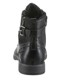 schwarze Lederfreizeitstiefel von PETROLIO