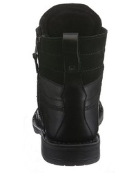 schwarze Lederfreizeitstiefel von PETROLIO