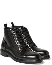 schwarze Lederfreizeitstiefel von Loewe