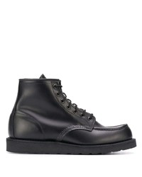 schwarze Lederfreizeitstiefel von Red Wing Shoes