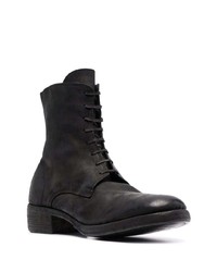 schwarze Lederfreizeitstiefel von Guidi