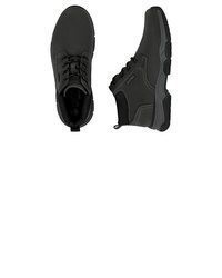schwarze Lederfreizeitstiefel von Rieker