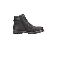 schwarze Lederfreizeitstiefel von Rieker