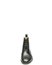 schwarze Lederfreizeitstiefel von SHOEPASSION