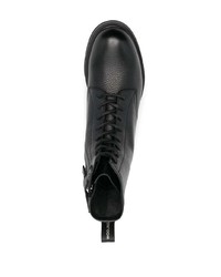 schwarze Lederfreizeitstiefel von Woolrich