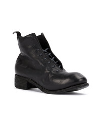 schwarze Lederfreizeitstiefel von Guidi