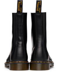 schwarze Lederfreizeitstiefel von Dr. Martens