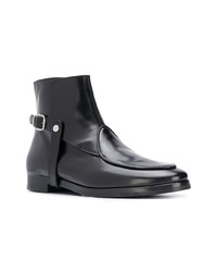 schwarze Lederfreizeitstiefel von Edhen Milano