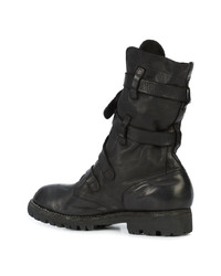 schwarze Lederfreizeitstiefel von Guidi