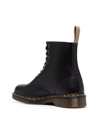 schwarze Lederfreizeitstiefel von Dr. Martens