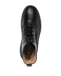 schwarze Lederfreizeitstiefel von Tod's