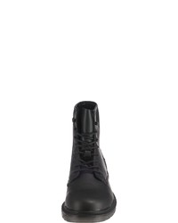 schwarze Lederfreizeitstiefel von Wrangler