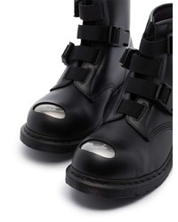 schwarze Lederfreizeitstiefel von Dr. Martens