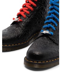 schwarze Lederfreizeitstiefel von Dr. Martens