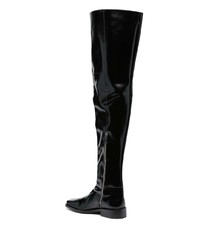 schwarze Lederfreizeitstiefel von Gmbh