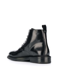 schwarze Lederfreizeitstiefel von Zadig & Voltaire