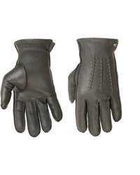 schwarze Lederhandschuhe von PEARLWOOD