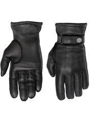 schwarze Lederhandschuhe von PEARLWOOD