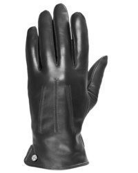 schwarze Lederhandschuhe von PEARLWOOD