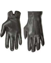 schwarze Lederhandschuhe von PEARLWOOD