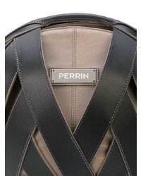 schwarze Lederhandtasche von Perrin Paris