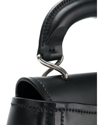schwarze Lederhandtasche von Lemaire