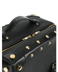schwarze Lederhandtasche von Sacai