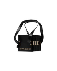 schwarze Lederhandtasche von Y/Project