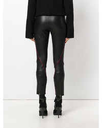 schwarze Lederhose von Haider Ackermann