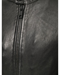 schwarze Lederjacke von Giorgio Brato